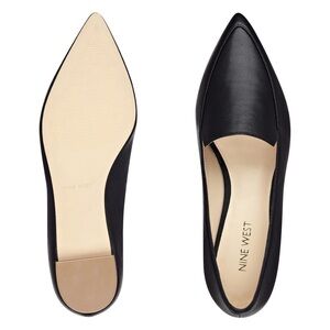 Nine West Brand New Black Women’s Faux Leather Flat Loafers- Size 7